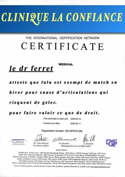 pipeul, le certif qui tue